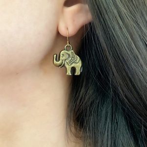 NWT KATY GINGER DESIGNS Elephant Earrings